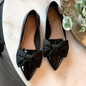 Black Patent Ballet Flats ASOS